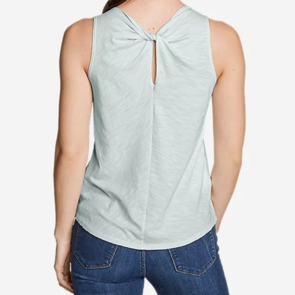 Eddie Bauer Tank Top Gate check twist back
